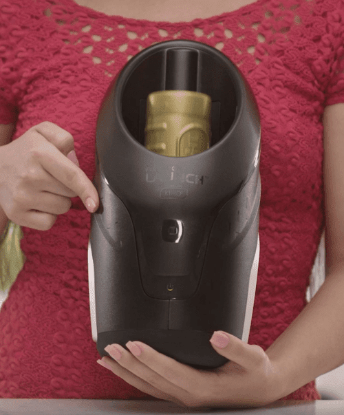 woman holding the fleshlight launch