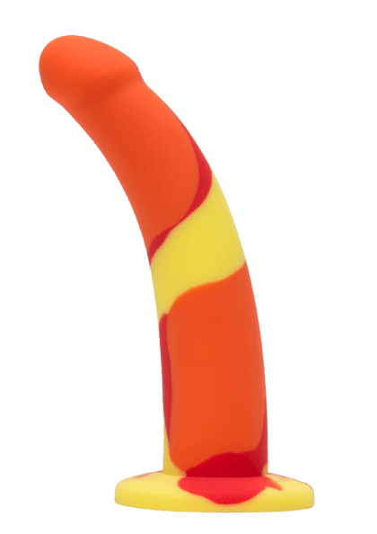 Lovehoney Earth and Fire Curved Silicone Suction Cup Dildo
