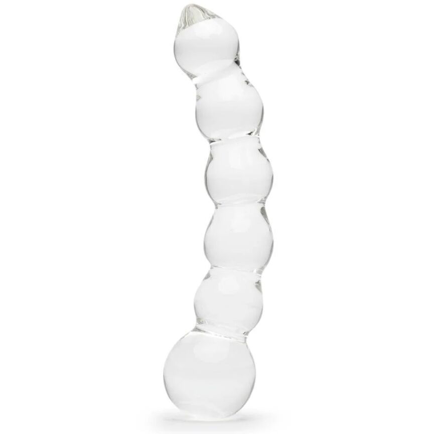 Beaded Sensual Glass Dildo from Lovehoney