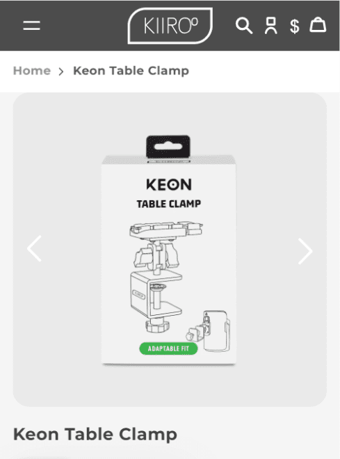 Kiiroo Keon Table Clamp