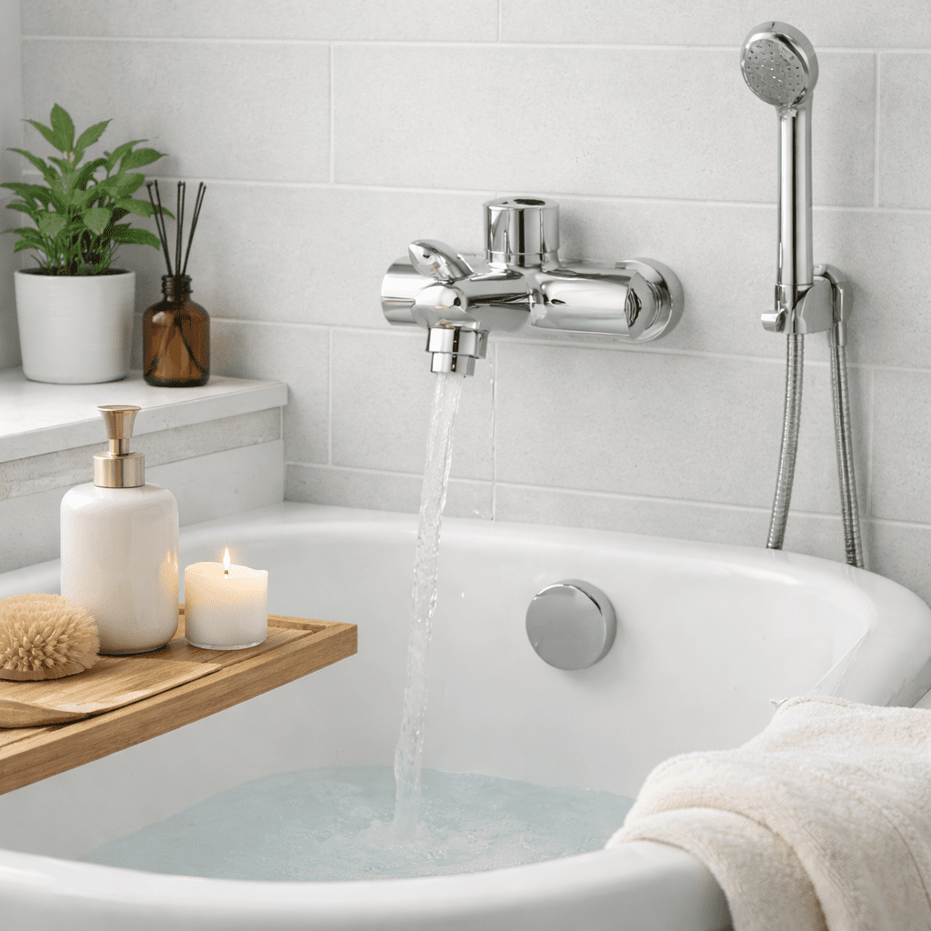 Water masturbation: Tub faucet